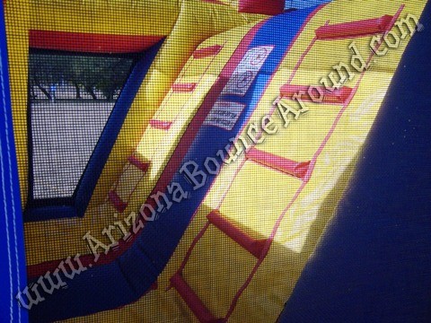 Christmas themed inflatable obstacle course